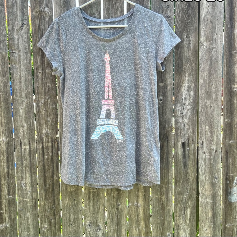 Justice Eiffel Tower  Short Sleeve Tee
